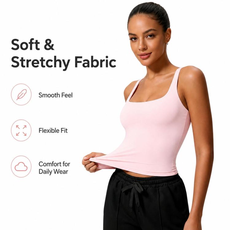 Skinny Quick-Dry Yoga Tank Top Women Back Beauty Sports Underwear For Fitness, Size: L