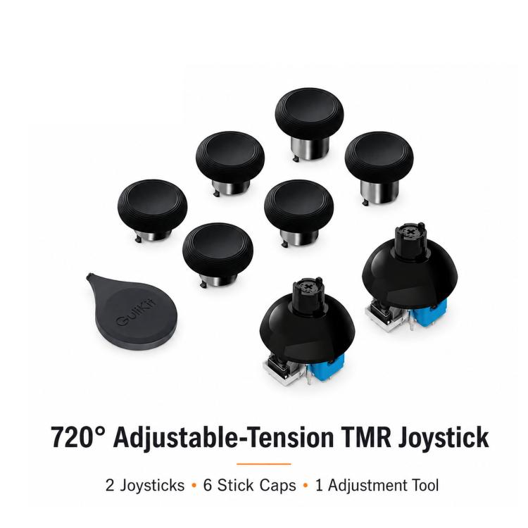 GuliKit TMR 720-Degree Adjustable Torque Electromagnetic Joystick For PS4 Controller