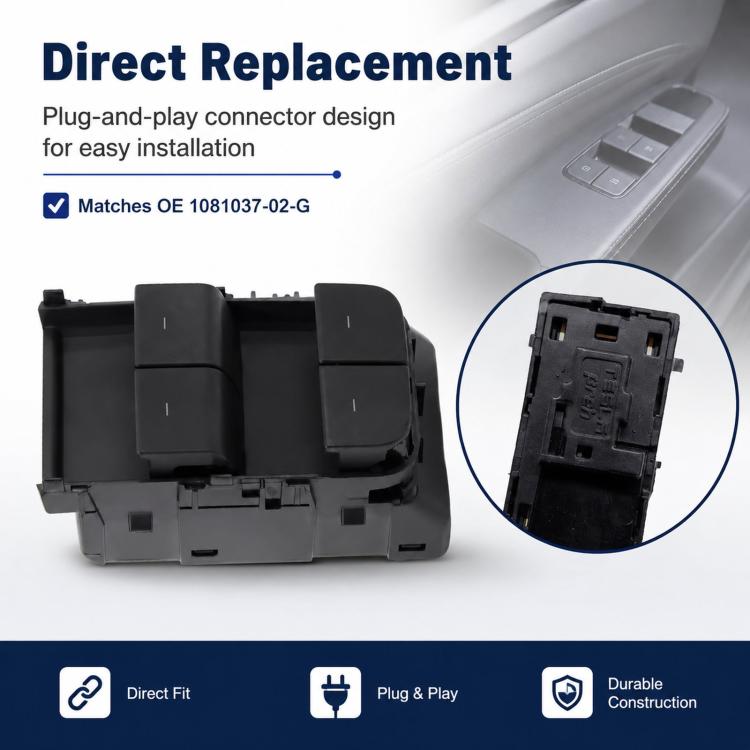 For 2021-2023 Tesla Model 3 / Y Driver Window Lift Switch 1081037-02-G, Specification: With Wiring