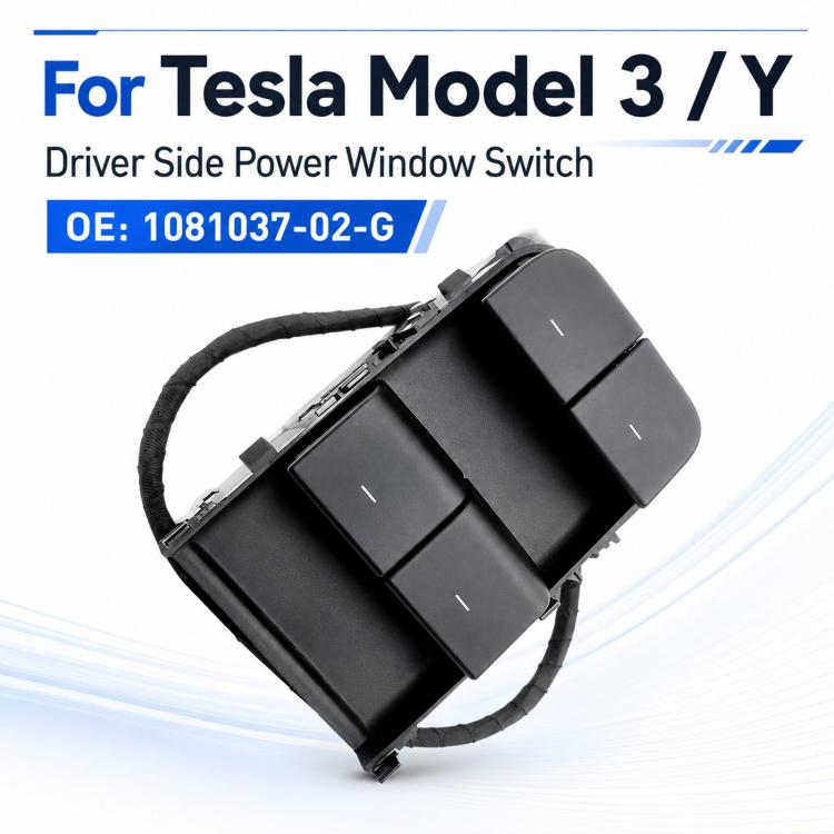 For 2021-2023 Tesla Model 3 / Y Driver Window Lift Switch 1081037-02-G, Specification: With Wiring