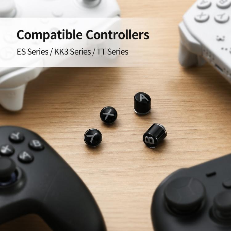 GuliKit NS62 Controller Keycap Set for KK3 / ES / TT Series Switch-Style Layout Replacement ABXY Buttons with Metal Keypuller