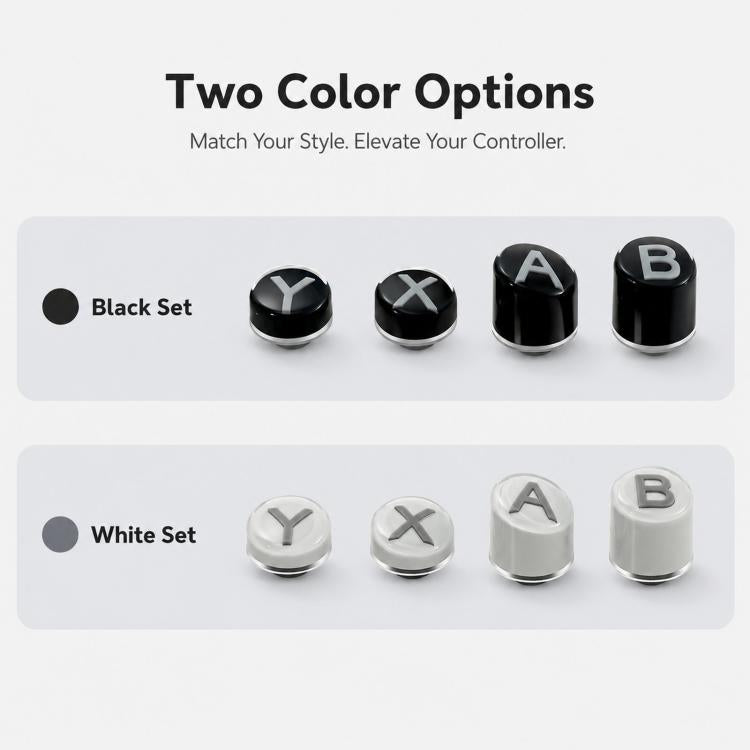 GuliKit NS62 Controller Keycap Set for KK3 / ES / TT Series Switch-Style Layout Replacement ABXY Buttons with Metal Keypuller