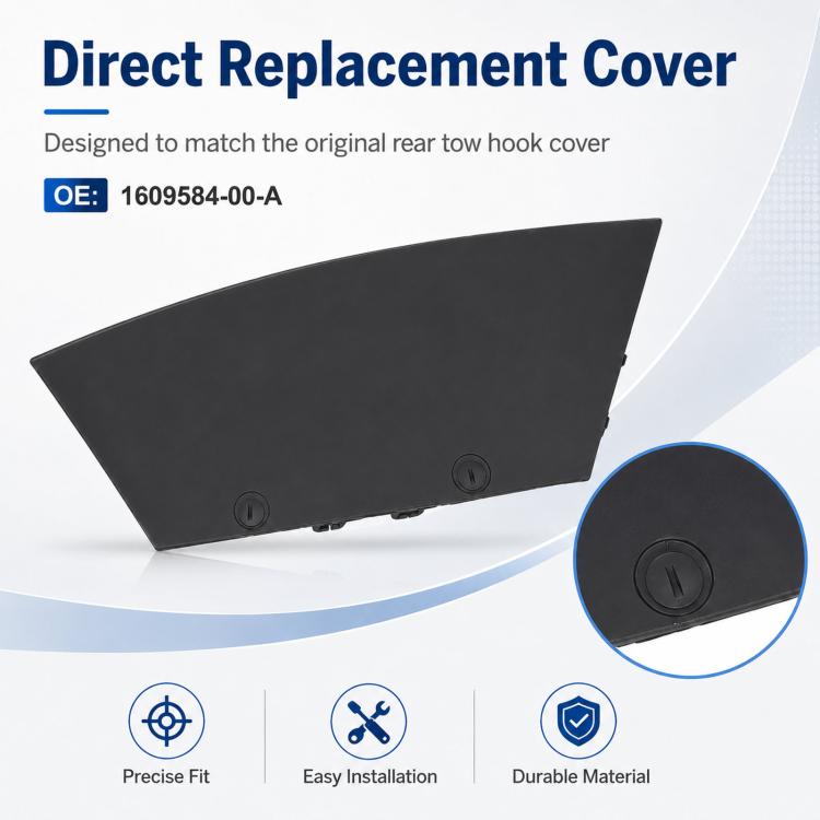 For 2021-2023 Tesla Model X Rear Trailer Cover 1609584-00-A