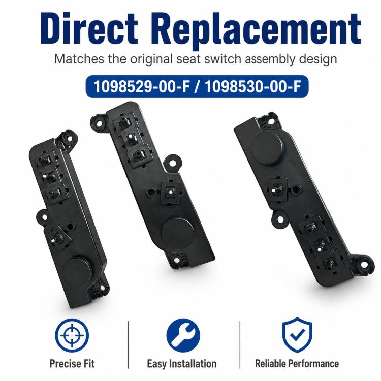 For 2021-2023 Tesla Model 3 / Y Seat Adjustment Switch Assembly 1098529-00-F / 1098530-00-F
