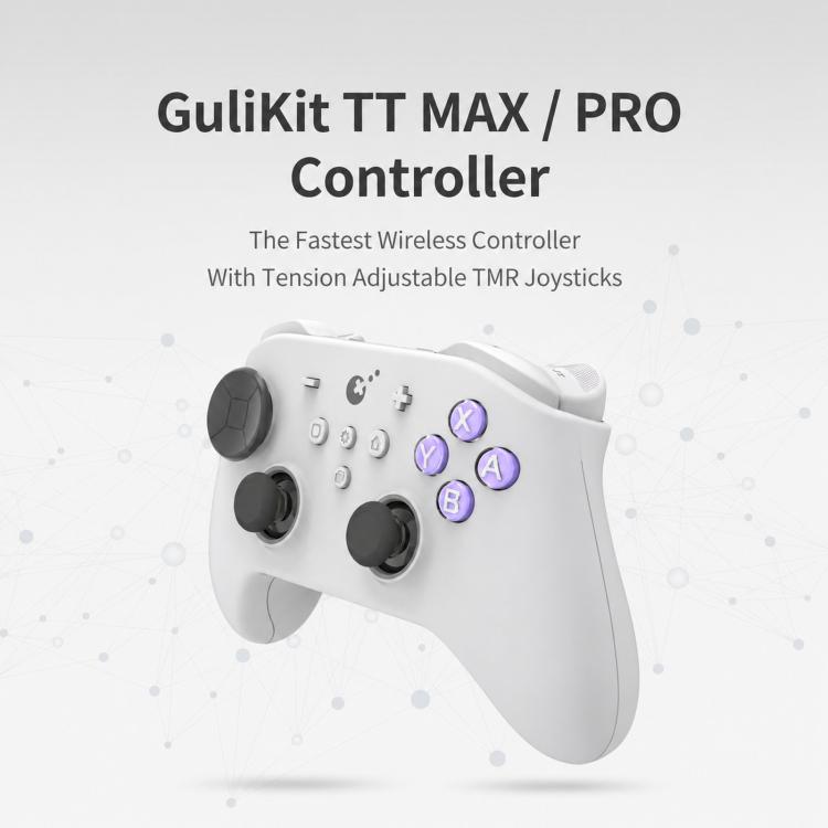 GuliKit TT MAX Wireless Controller with 720-degree Adjustable TMR Joysticks, Magnetic Levitation Motor Gamepad for Switch/Switch 2, PC & iOS