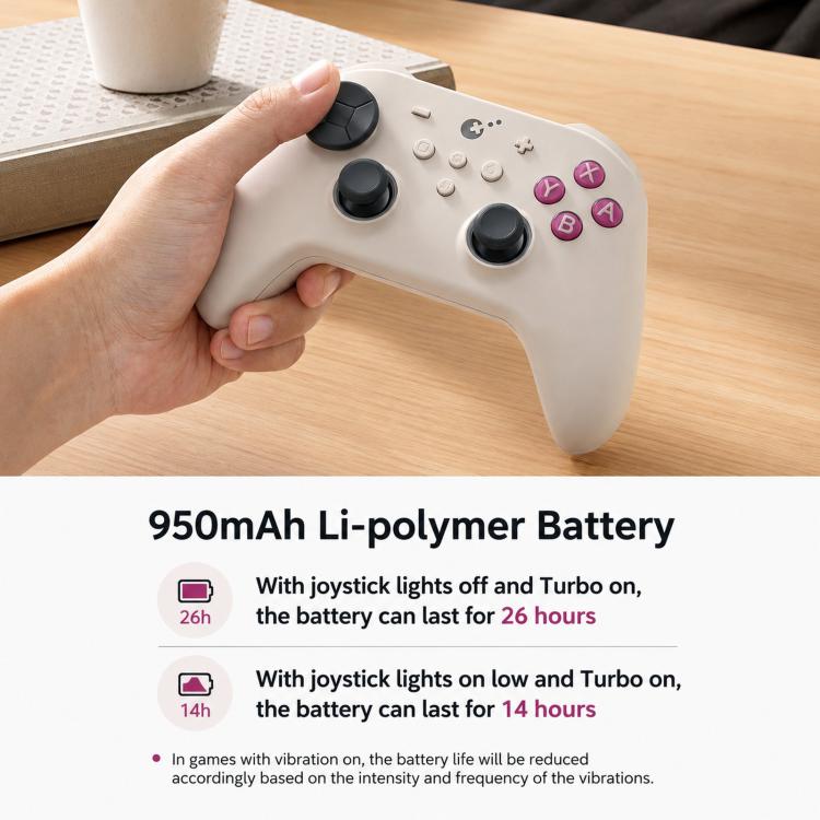 GuliKit TT MAX Wireless Controller with 720-degree Adjustable TMR Joysticks, Magnetic Levitation Motor Gamepad for Switch/Switch 2, PC & iOS