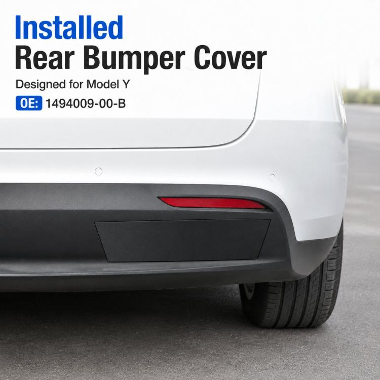 For 2020-2024 Tesla Model Y Rear Bumper Cover 1494009-00-B