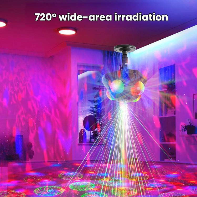 EMS-54 LED Laser Party Atmosphere Light, Stage Strobe Light For Festival & Entertainment EU Plug