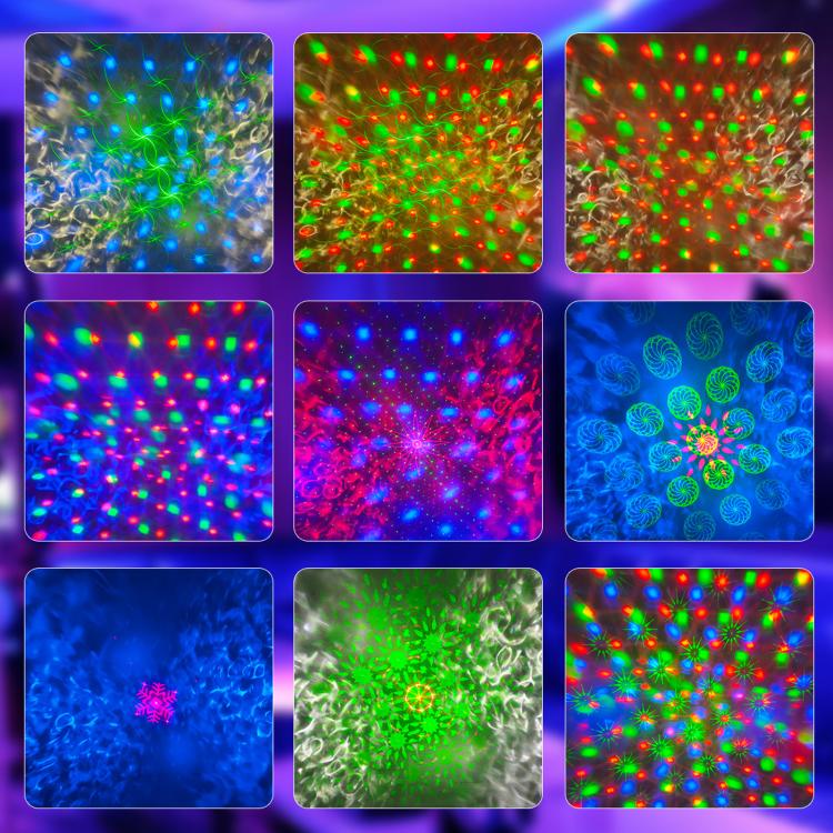 EMS-54 LED Laser Party Atmosphere Light, Stage Strobe Light For Festival & Entertainment EU Plug