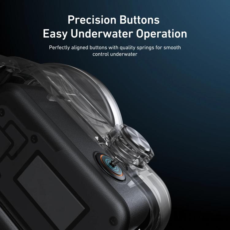 TELESIN 60m Waterproof Case for DJI Osmo Nano IPX8 Under-Water Dive Housing Anti-Fog Action Camera Protection Cover - Transparent