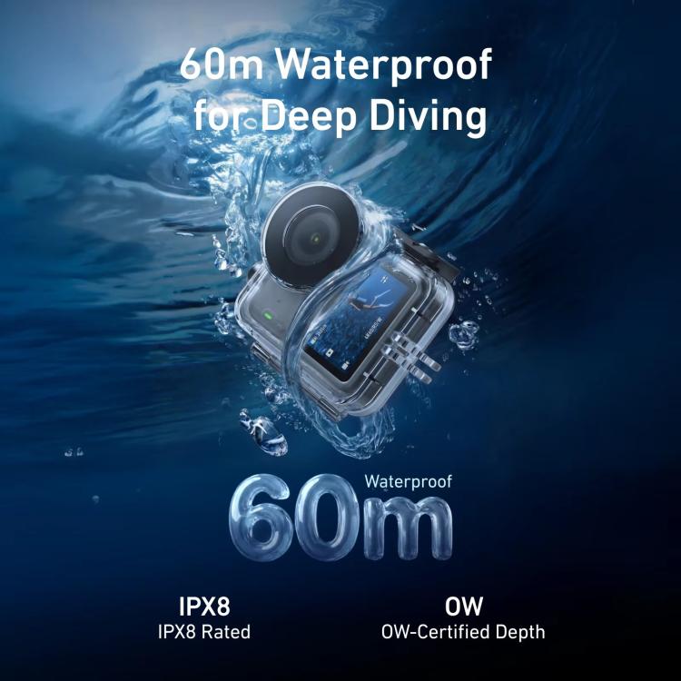 TELESIN 60m Waterproof Case for DJI Osmo Nano IPX8 Under-Water Dive Housing Anti-Fog Action Camera Protection Cover - Transparent