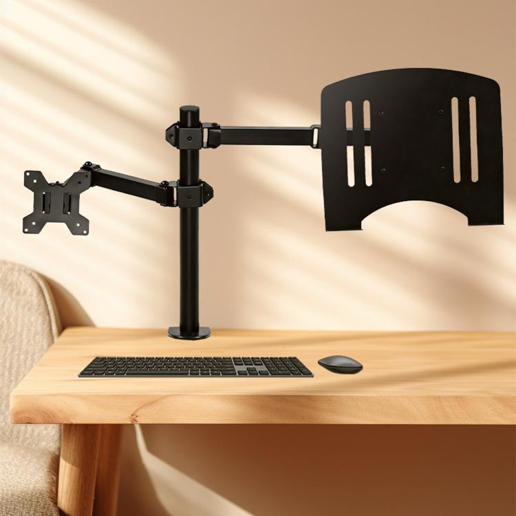10-32 Inch Desktop Monitor Cantilever Lifting And Rotating Tray Stand - ZX-MT025S