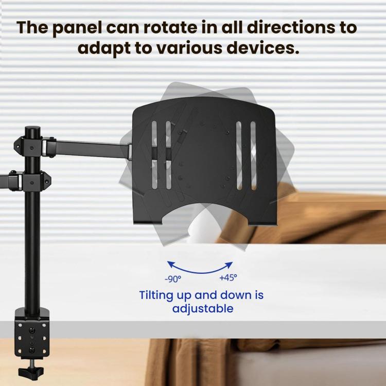 10-32 Inch Desktop Monitor Cantilever Lifting And Rotating Tray Stand - ZX-MT025S