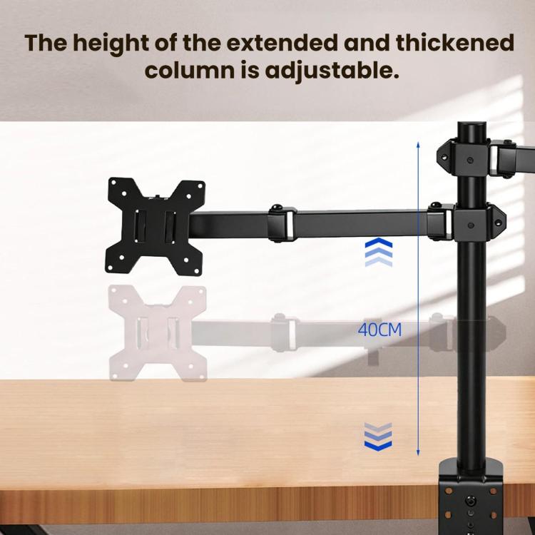 10-32 Inch Desktop Monitor Cantilever Lifting And Rotating Tray Stand - ZX-MT025S