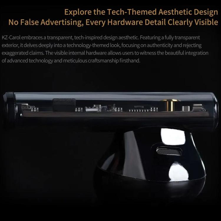 KZ-Carol Active Noise Reduction Bluetooth Earphones Hi-Fi ANC Noise Reduction TWS Earbuds - Black