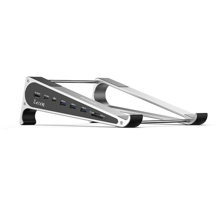 TYPE-C Laptop / Tablet Stand With USB 3.0 Expansion Dock, Interfaces: 8 in 1 Expansion