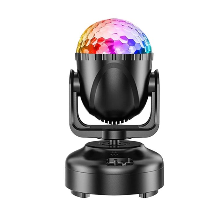 Mini LED Moving Head Magic Ball Light Atmosphere Lamp For Home Party, Bar & Stage, Spec: No Bluetooth No Remote Control