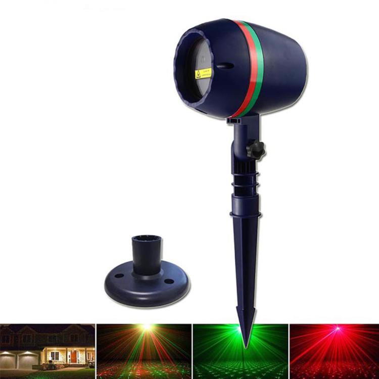 Round In-Ground Lawn Light Outdoor Garden Laser Ambience Light EU Plug