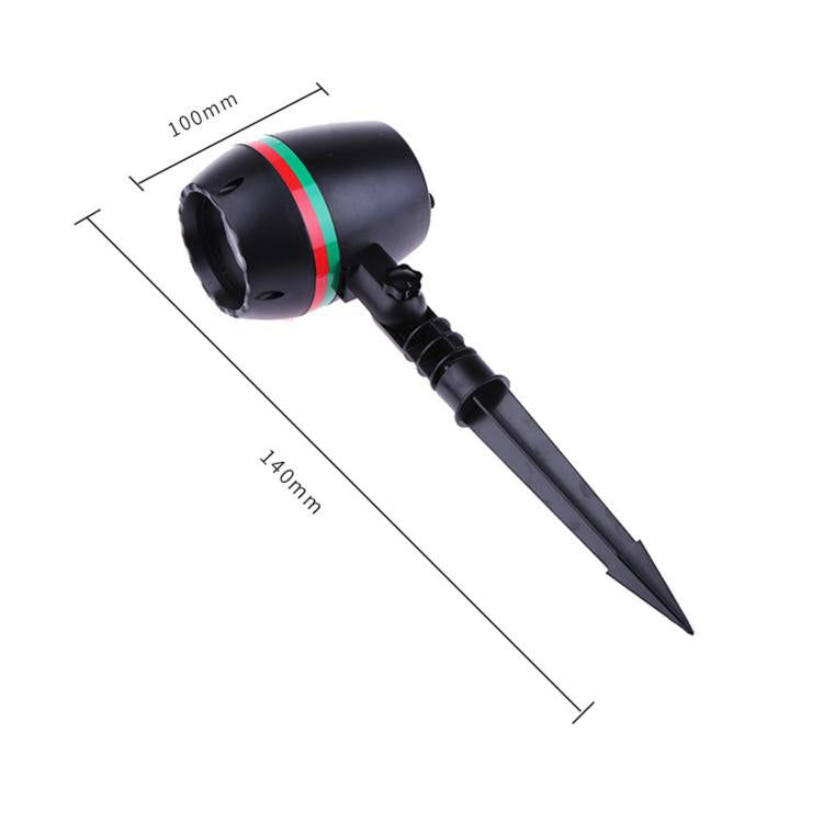 Round In-Ground Lawn Light Outdoor Garden Laser Ambience Light EU Plug