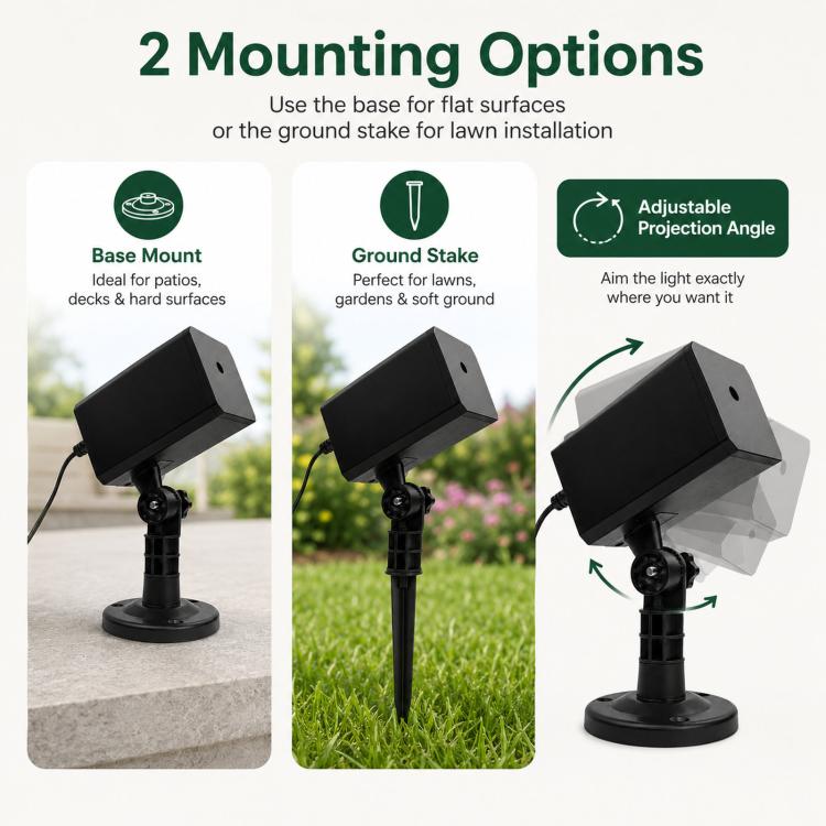 Waterproof Outdoor In-Ground Light Garden Landscape Decor Ambience Lamp EU Plug