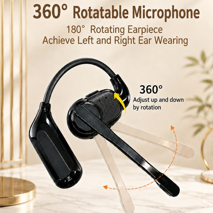 V2 Ear-Hook Rotatable Bluetooth Earphone HD Noise Reduction Rainproof Earphone