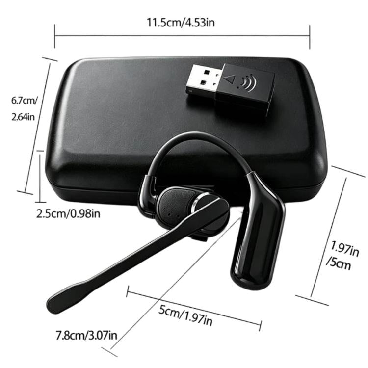 V2 Ear-Hook Rotatable Bluetooth Earphone HD Noise Reduction Rainproof Earphone