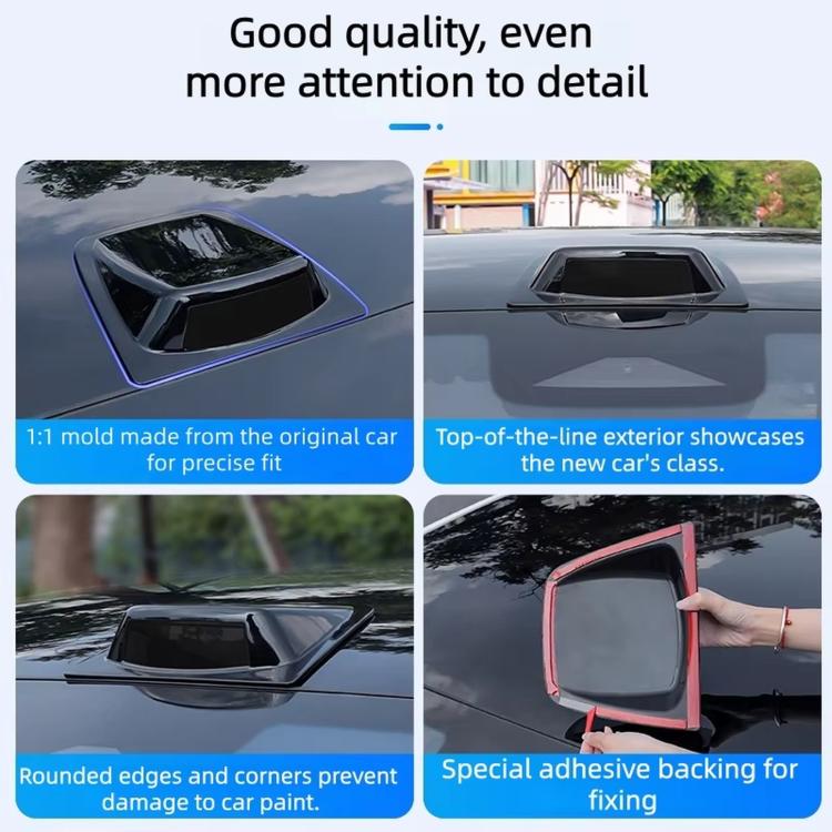 Car Roof Simulated LiDAR Decorative Cover Exterior Modification Accessory - Black