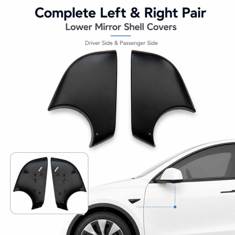 For 2020-2023 Tesla Model Y Rearview Mirror Back Cover 8202102 / 8202202