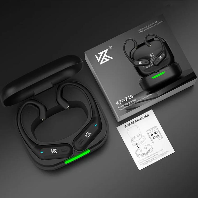 KZ XZ10 Bluetooth 5.3 Wireless Earphones Ear Hooks - Black C Style