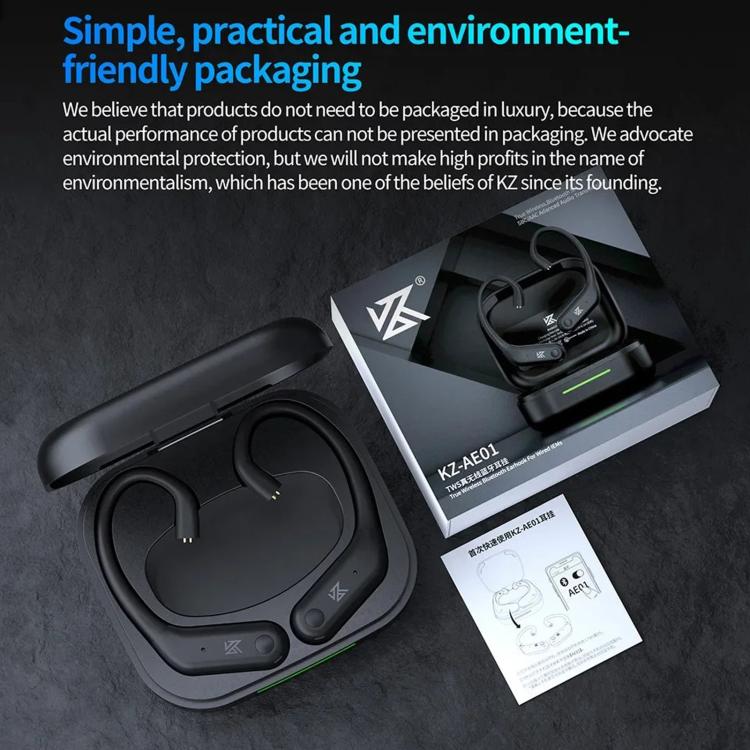 KZ AE01 HD Wireless Bluetooth 5.4 Gaming Earphones Ear Hooks