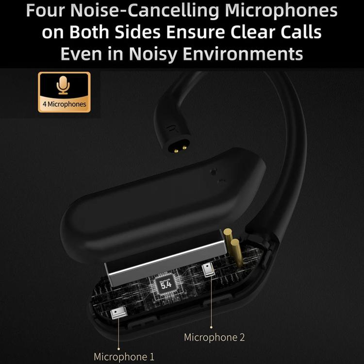 KZ AN01 HD Wireless Bluetooth 5.4 Earhook Active Noise Reduction Hi-Fi Gaming Earphones