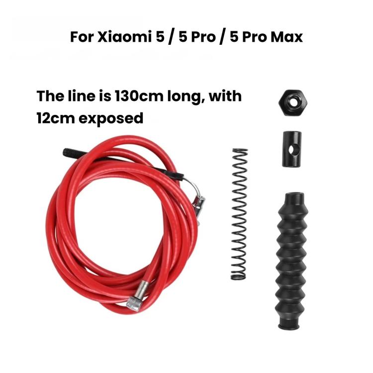 For Xiaomi 5 / 5 Pro / 5 Pro Max Electric Scooter Brake Cable Length 130cm