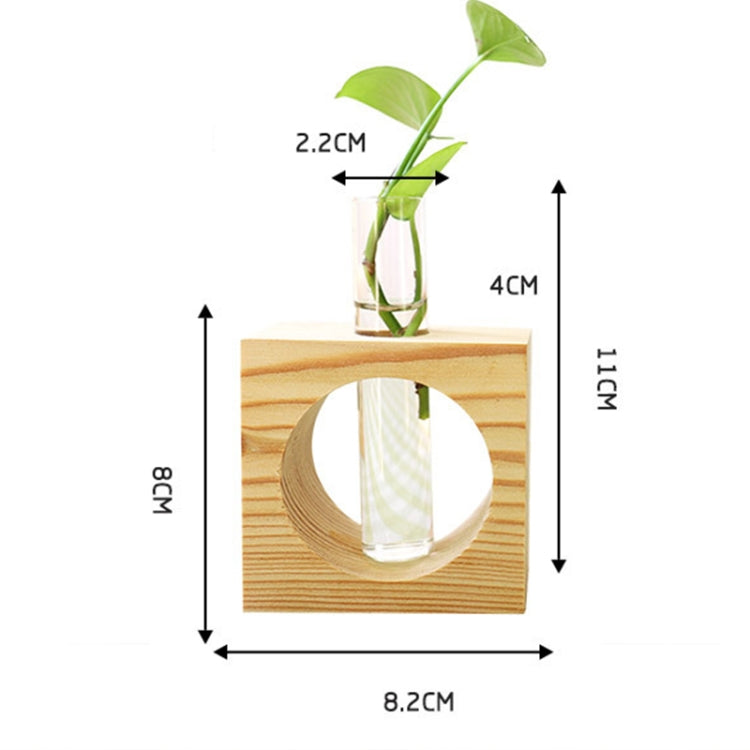 Modern Style Glass Tabletop Plant Bonsai Glass Test Tube Flower Decorative Vase