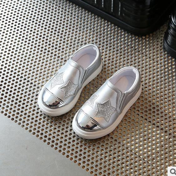 Girls a Pedal Breathable Flat Casual Shoes Sneakers, Size:27
