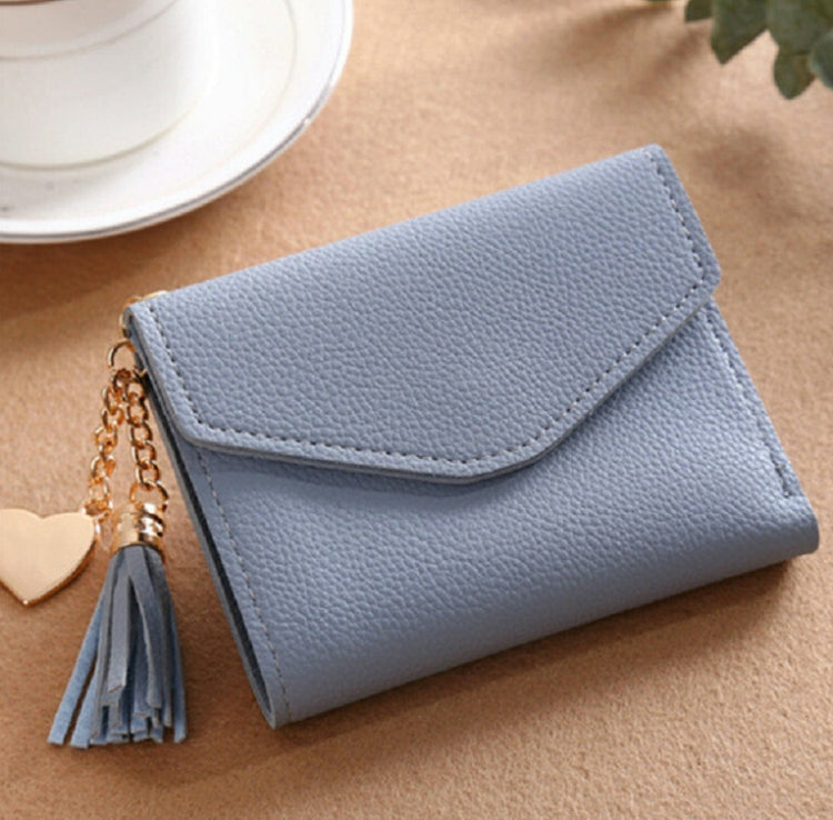 Women Wallet Fringed Pendant Litchi Texture Wallet Card Pack Coin Purse