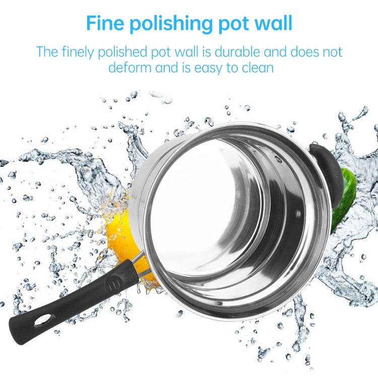 Stainless Steel 22CM Multi-function Deep-fried Cooking Pot Kitchenware Set, Style:Single Bottom