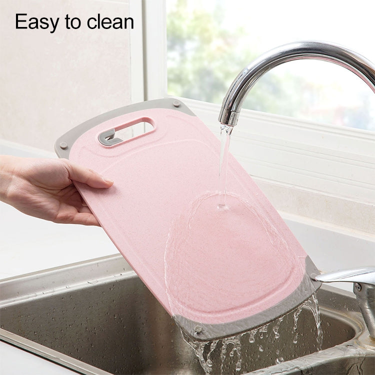 2 PCS Wheat Straw Square Wood Chopping Board Cutting Board