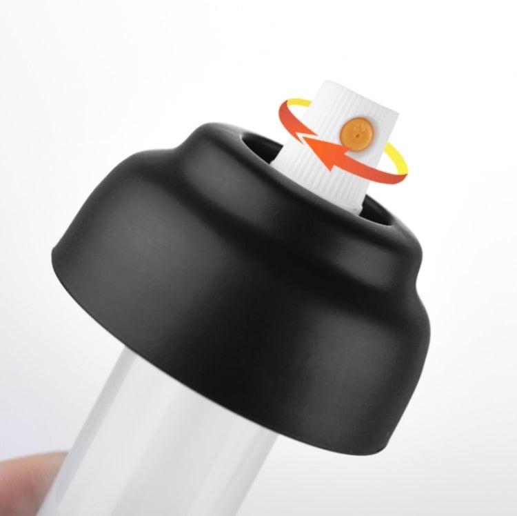 Kitchen Oil Spray Bottle Air Pressure Barbecue Oil Sprayer Glass Oil Control Pot(Black)