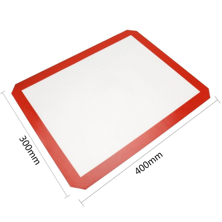Platinum Glass Fiber Silicone Pastry Cake Cookie Baking Mat Pad Sheet Kneading Mat, Size:40x30cm