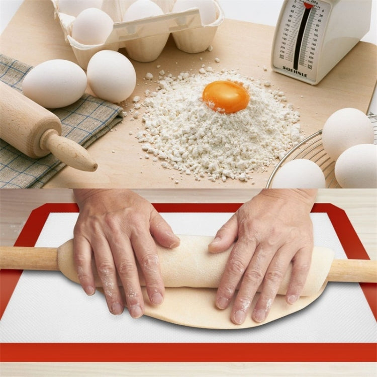 Platinum Glass Fiber Silicone Pastry Cake Cookie Baking Mat Pad Sheet Kneading Mat, Size:29x26cm