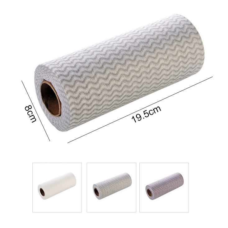 10 Rolls Disposable Dish Towels Kitchen Oil-free Absorbent Cloth Rags Random Color Delivery