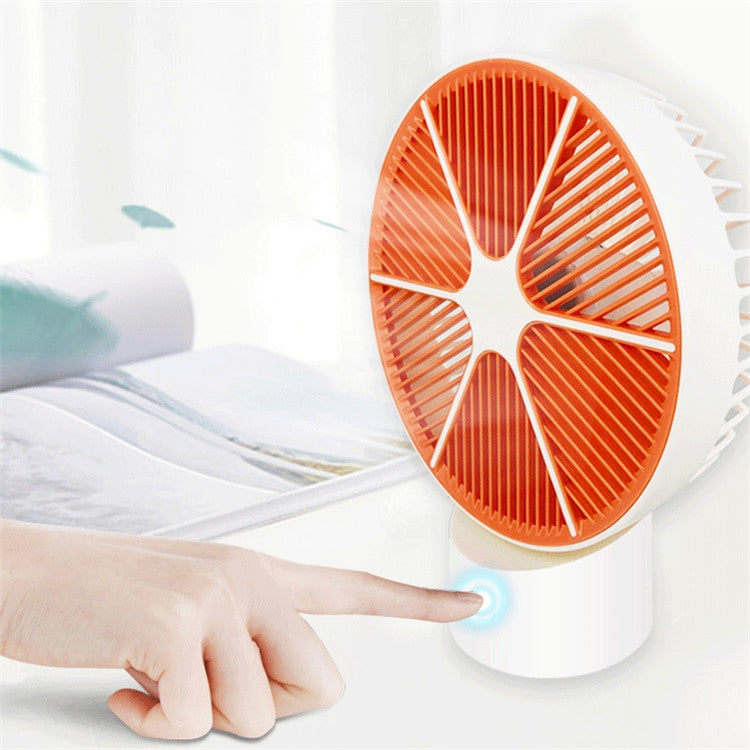 USB Fan Creative Design Grapefruit Small Fan Mini Handheld Desktop Small Fan