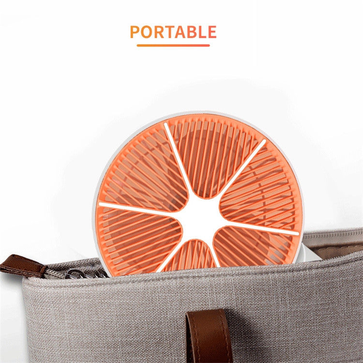 USB Fan Creative Design Grapefruit Small Fan Mini Handheld Desktop Small Fan