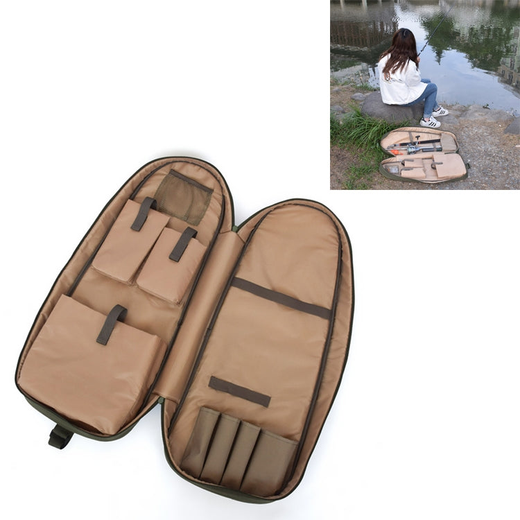 Simple Fishing Rod Fishing Multi-pocket Multi-purpose Fishing Gear Storage Bag