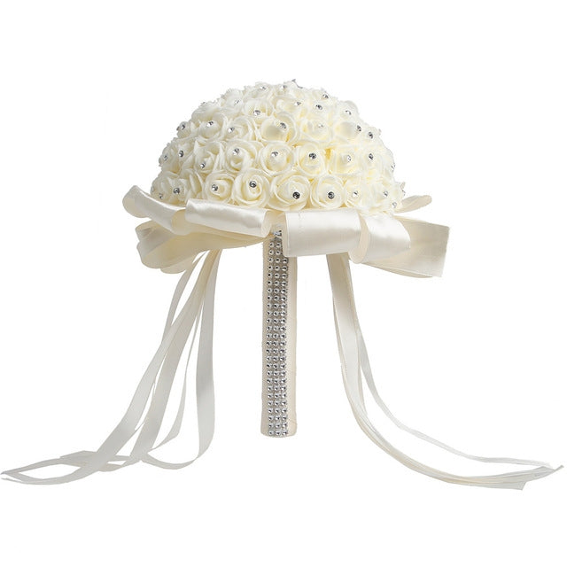 Bride Holding Bouquet Creative Simulation Holding Bouquet Wedding Supplies