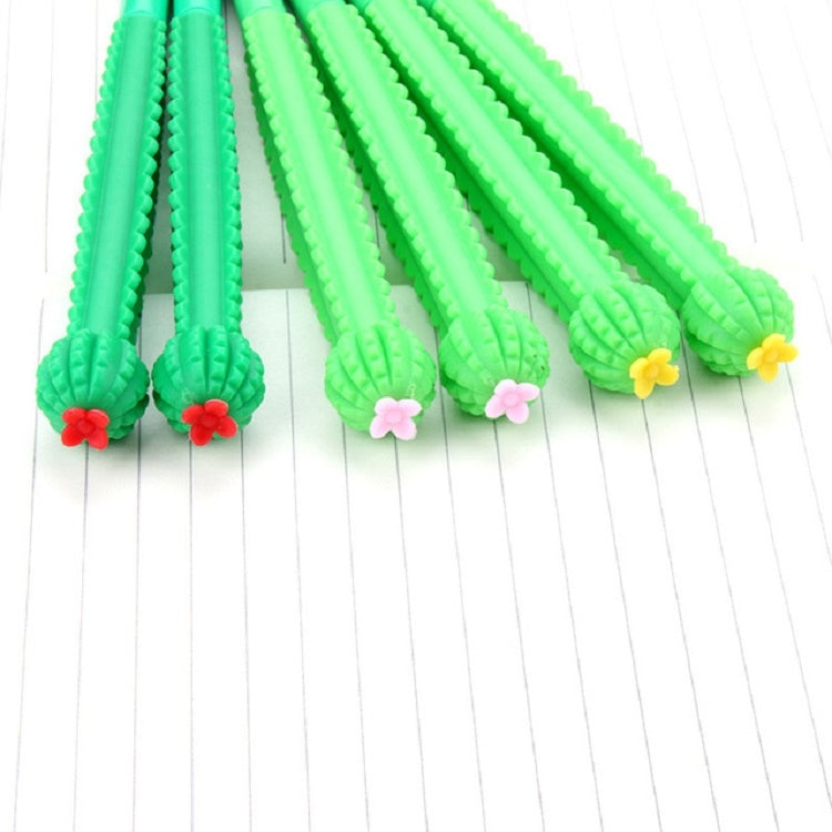 3 PCS Cactus Modeling Carbon Pen Neutral Black Pen Student 0.5mm Writing Pen Random Color Delivery