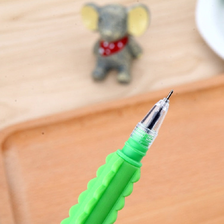3 PCS Cactus Modeling Carbon Pen Neutral Black Pen Student 0.5mm Writing Pen Random Color Delivery