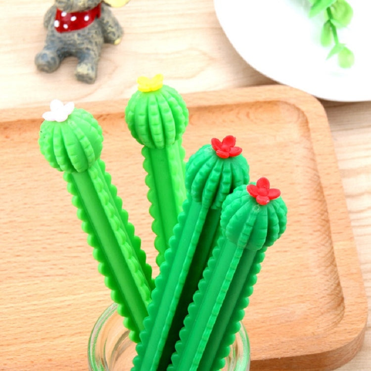 3 PCS Cactus Modeling Carbon Pen Neutral Black Pen Student 0.5mm Writing Pen Random Color Delivery