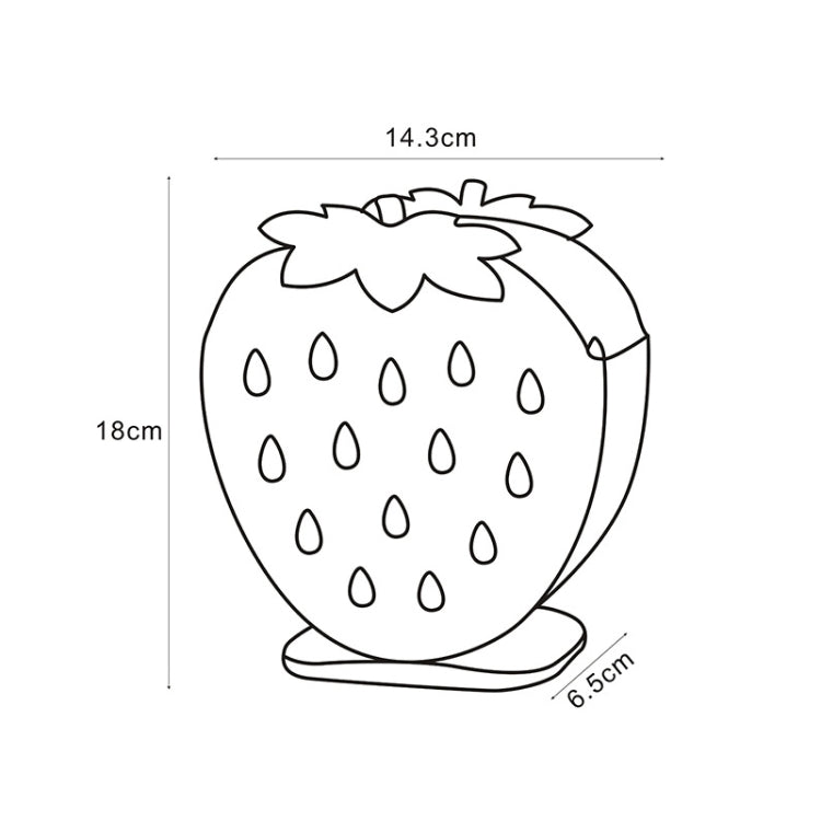 4 PCS Household Kitchen Strawberry Shape Plastic Chopsticks Cage Drain Hanging Chopstick Holder Random Color Delivery