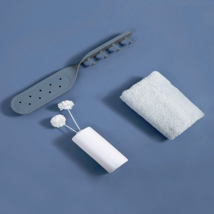 4 PCS Bathroom Hanger Multi-functional Wall Rack Free Hanging Door Hanger Random Color Delivery